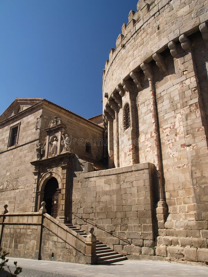 Cattedrale Di Avila, Spagna Fotografia Stock Immagine di limite