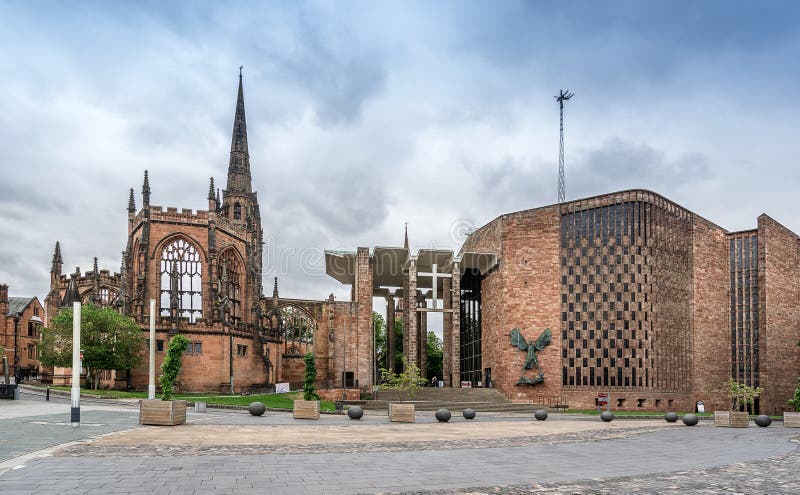 Cattedrale di Coventry fotografia stock Cattedrale di Coventry fotografia stock