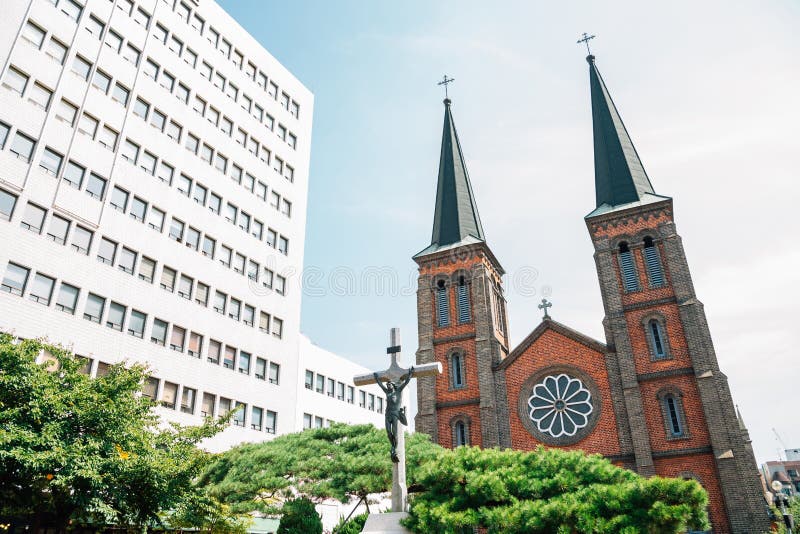 Punto di riferimento storico della cattedrale di Kyesan a Daegu, Corea
