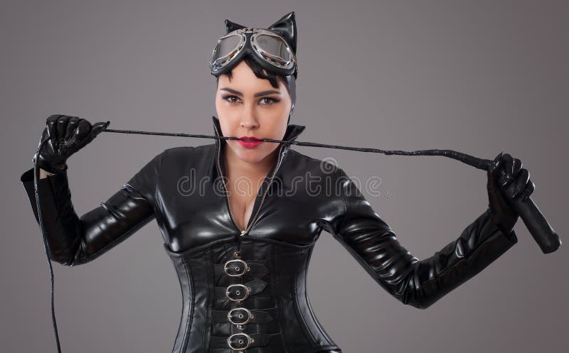 Catwoman immagine stock. Immagine di fantasia, nero, mascherina - 61524559