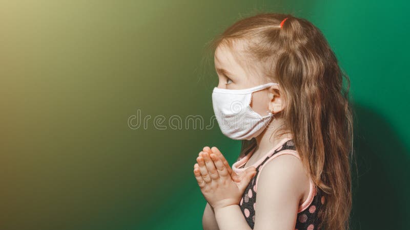 Thank Nhs Kid Protective Mask Painting Stock Photo 1725240730