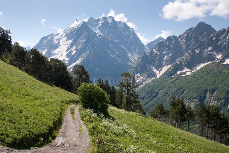 Caucasus Mountains. Dombai