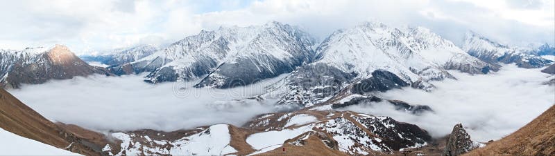 Caucasus Mountains Panorama