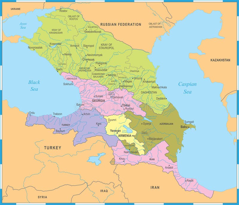 Границы государств кавказа