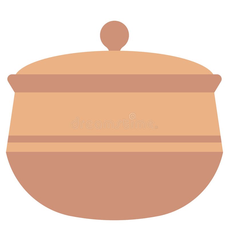 Cauldron Isolated Vector Icon editable royalty free illustration
