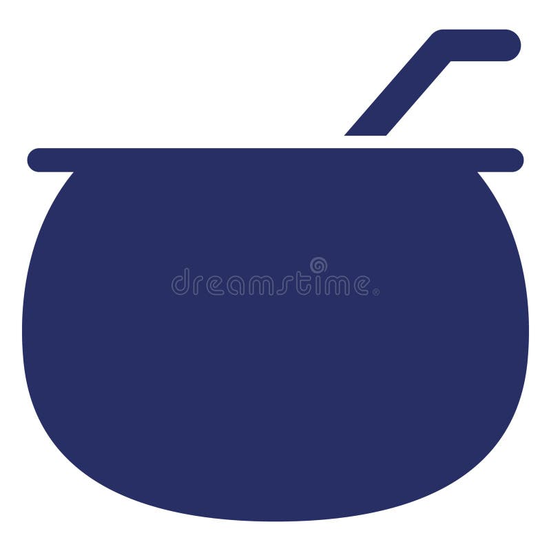 Cauldron Isolated Vector icon which can easily modify or edit royalty free illustration
