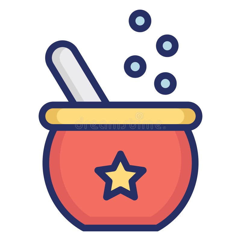 Cauldron Isolated Vector icon which can easily modify or edit stock illustration