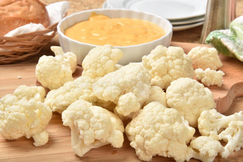 Cauliflower and Cheese Sauce Stock Image Image of cheese, cheddar