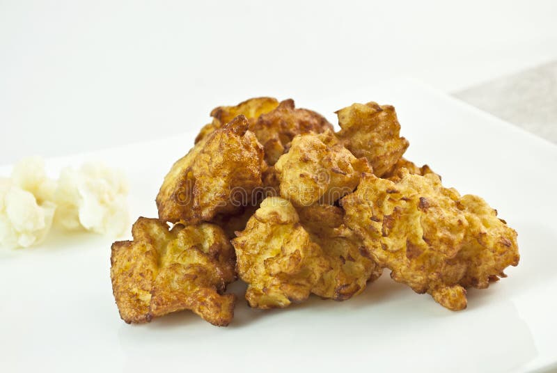 Cauliflower fritters stock image. Image of white, vegetable 22051345