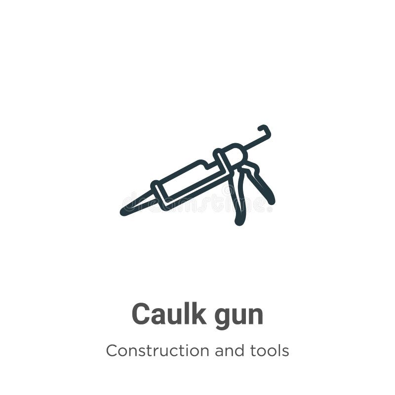 Caulk Gun Outline Stock Illustrations 176 Caulk Gun Outline Stock