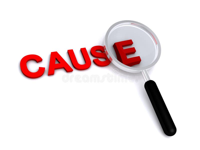 Root Cause Identification on White Paper Stock Photo Image of