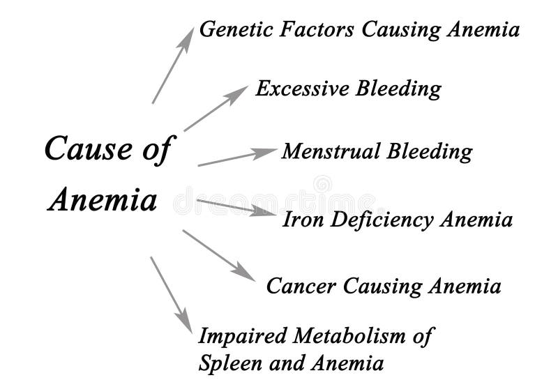 Causes of Anemia stock image. Image of deficiency, disorder 84302165