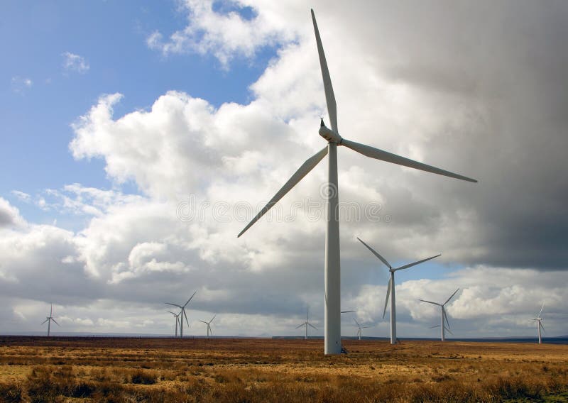 Wind Turbines at Caseymire Wind Farm, Caithness, Scotland,UK.