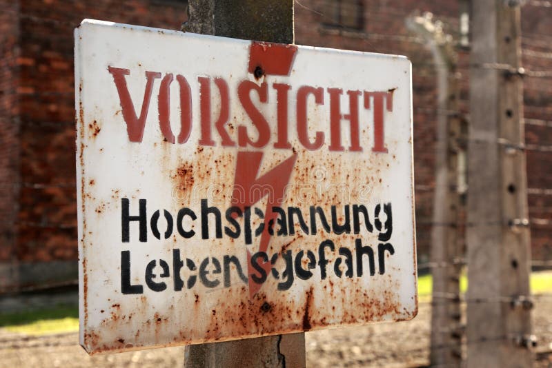 Caution, danger high voltage sign royalty free stock image