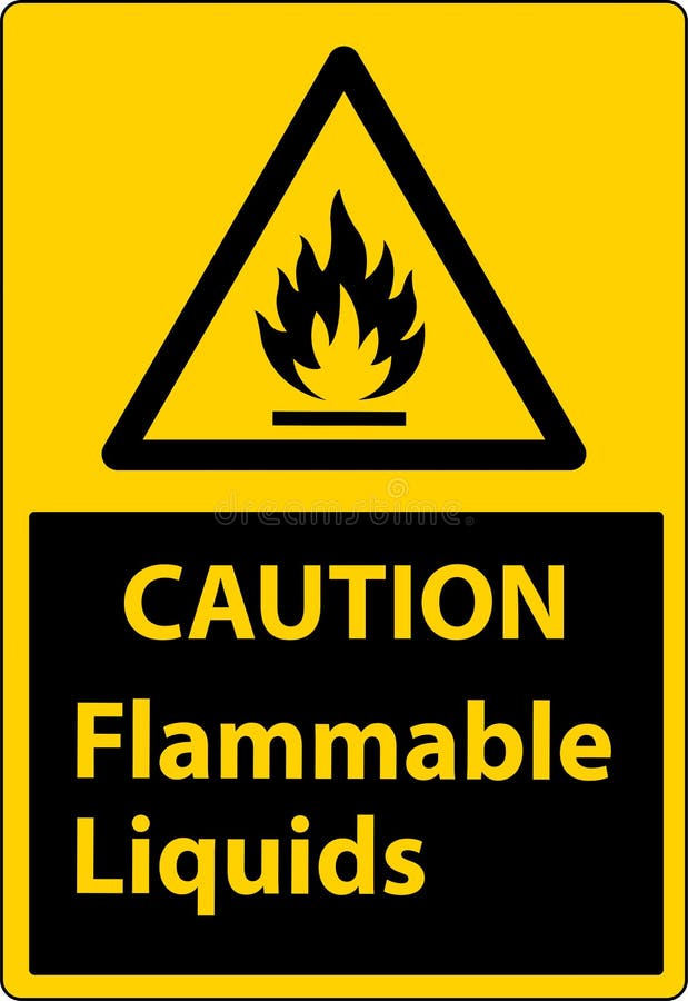Danger Flammable Liquids Sign Stock Illustrations 242 Danger
