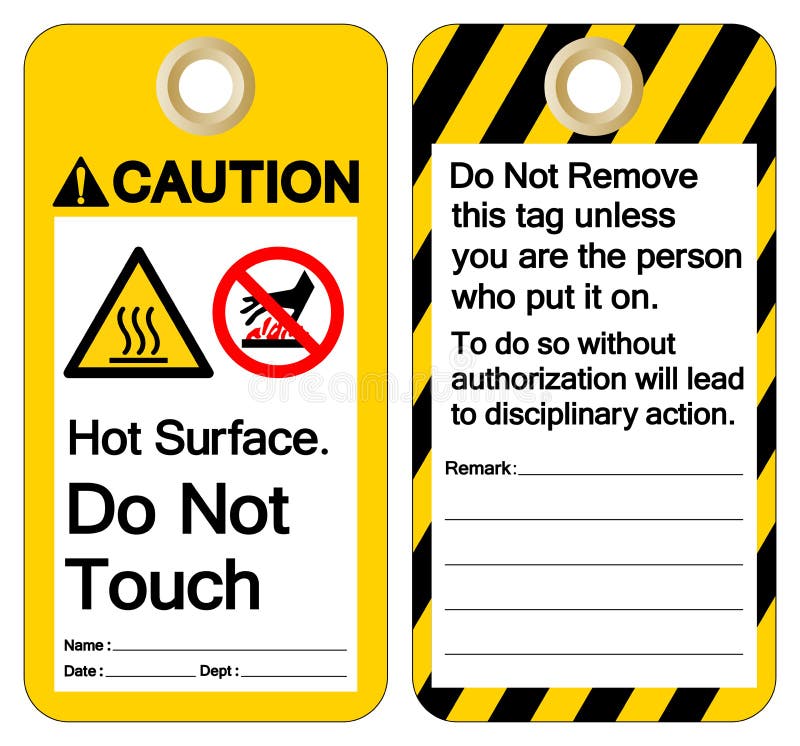 Caution Hot Surface Do not touch Symbol Sign ,Vector Illustration, Isolate On White Background Label. EPS10 stock illustration Caution Hot Surface Do not touch Symbol Sign ,Vector Illustration, Isolate On White Background Label. EPS10 stock illustration