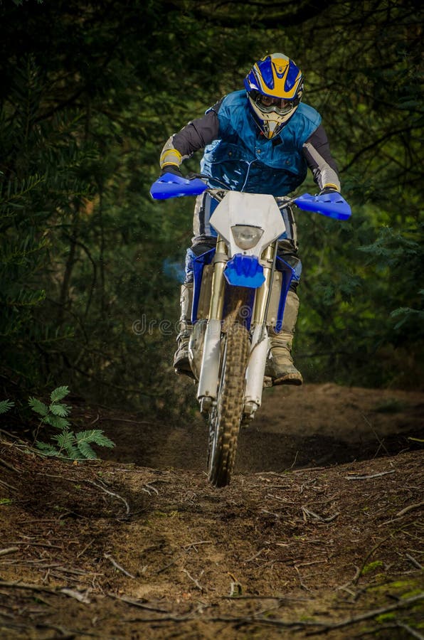 Enduro biker imagens de stock royalty free