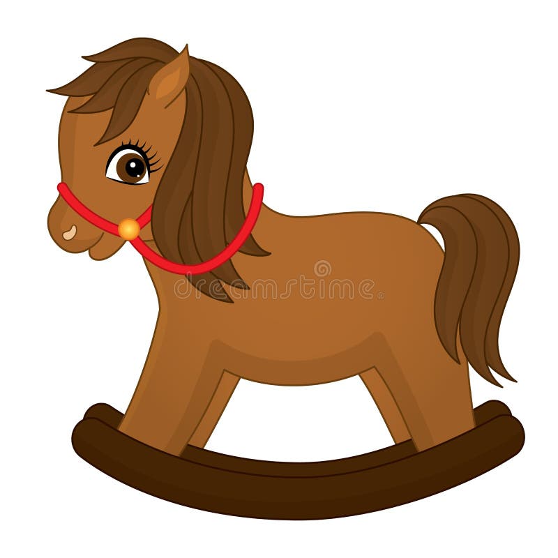 Cavallo a dondolo sveglio di vettore Illustrazione di vettore del cavallo a dondolo illustrazione di stock Cavallo a dondolo sveglio di vettore Illustrazione di vettore del cavallo a dondolo illustrazione di stock
