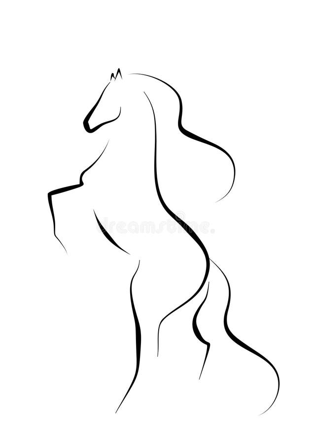 Cavalo abstrato ilustração stock Cavalo abstrato ilustração stock