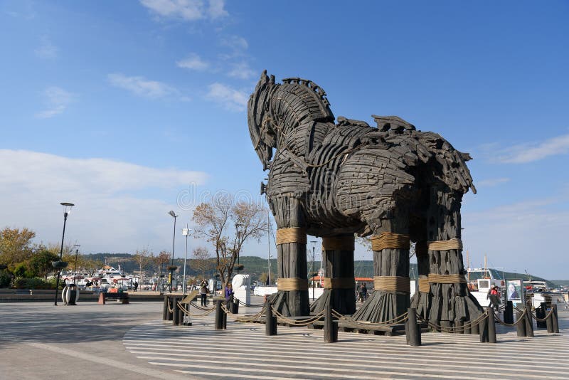 Cavalo de tróia em canakkale squareturquia