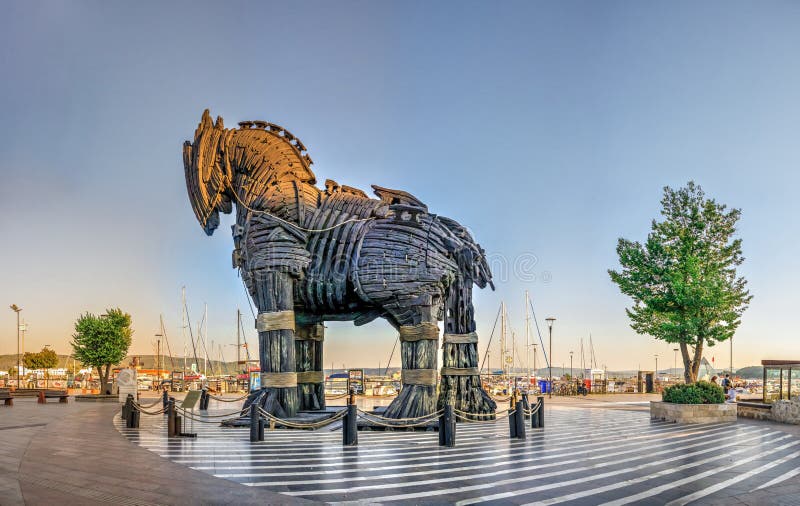 Cavalo de tróia em canakkale squareturquia