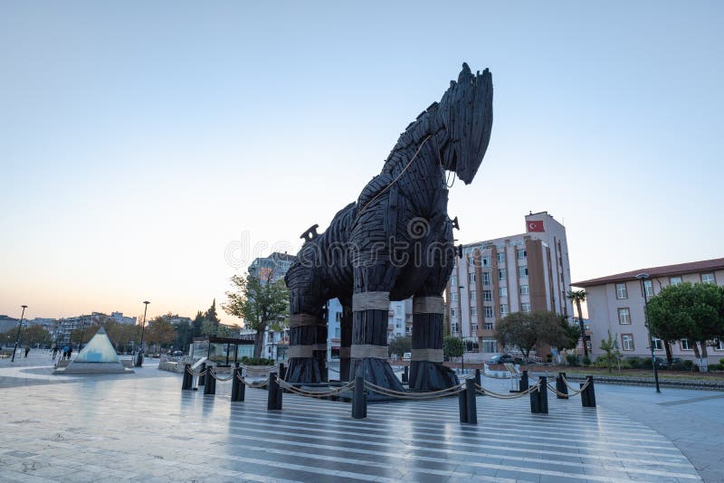 Cavalo de tróia em canakkale squareturquia