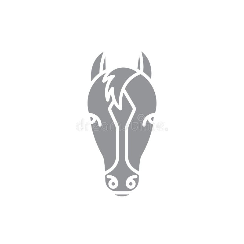 ilustração de desenho de cabeça de cavalo 15547736 Vetor no Vecteezy