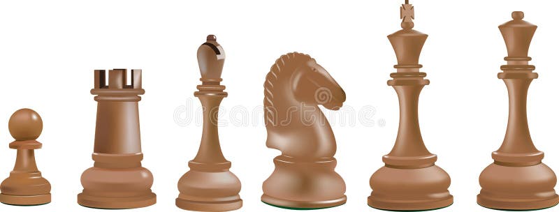 Figuras Na Ilustração De Tabuleiro De Xadrez. Conjunto De Vetores De Peças  De Xadrez Preto E Branco. Rei, Rainha, Bispo, Cavalo, Torre E Peão. Esporte  Intelectual Clássico, Lazer. Jogo Tático, Pensamento Estratégico