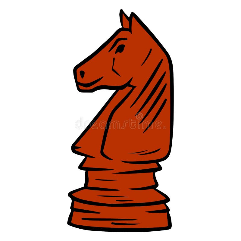 Cavalo. Figura De Xadrez. O Jogo. Torneio De Xadrez. Jogo Lógico. Estilo De  Desenho Animado. Ilustração do Vetor - Ilustração de xadrez, cartoon:  216928915