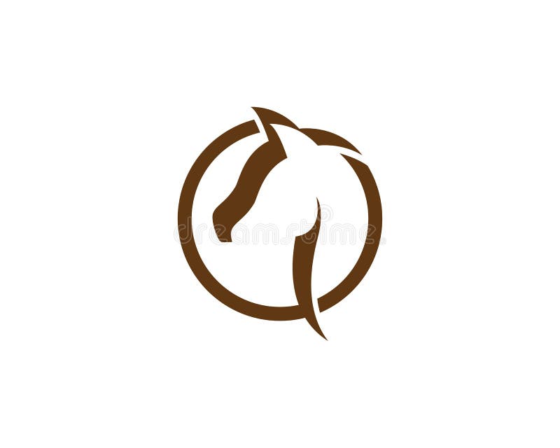 Cavalo Logo Template ilustração do vetor. Ilustração de vestimenta -  150673086