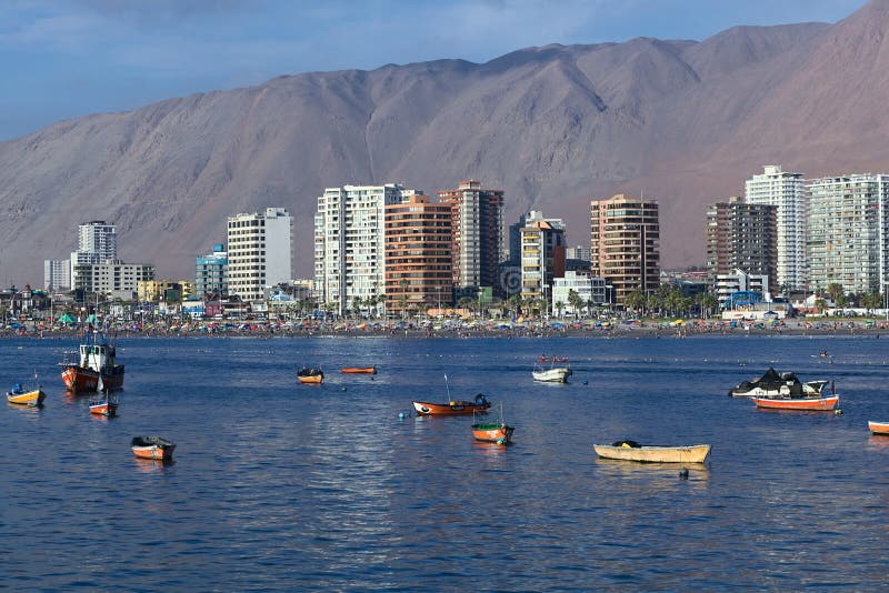 Cavancha Beach in Iquique, Chile