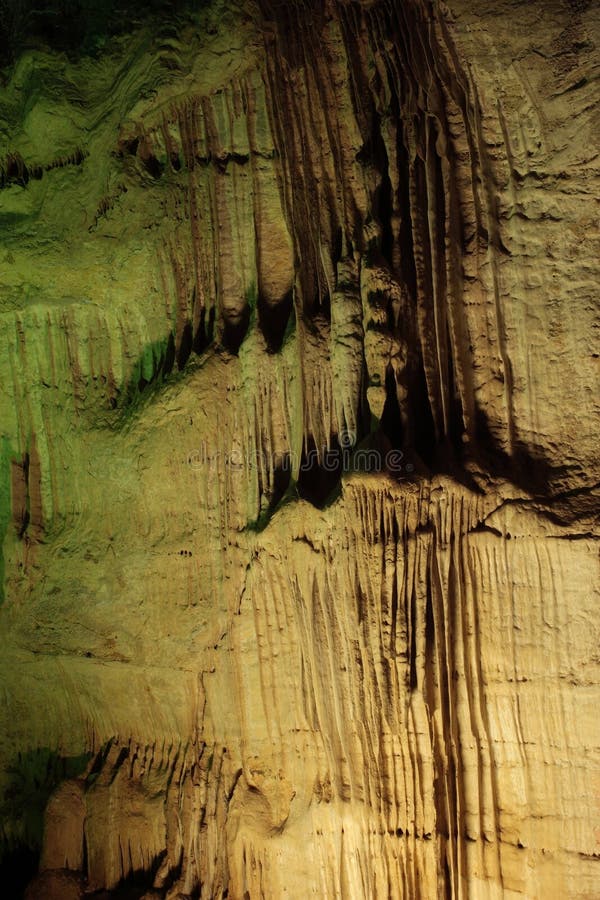 Cave wall along the Natural Entrance Tour - Carlsbad Caverns National Park