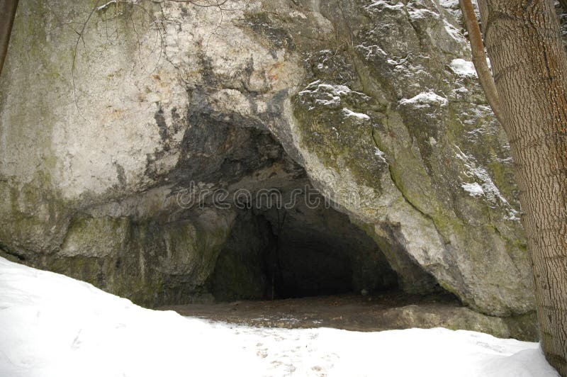 Cave at winter