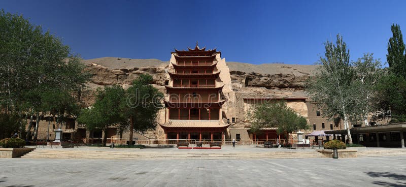 Dunhuang Caves, located in west Gansu Province, China, is huge art museum of ancient Chinese culture. Dunhuang Caves, located in west Gansu Province, China, is huge art museum of ancient Chinese culture.