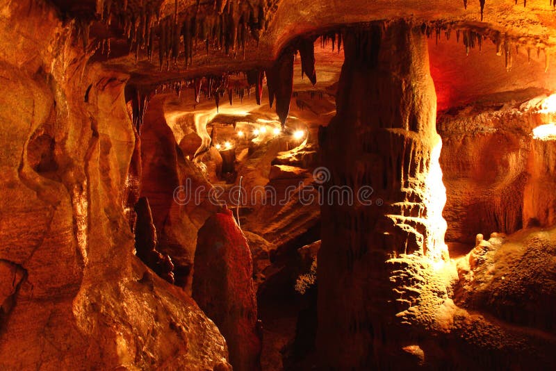Spectacular cave formations of Rickwood Caverns in Alabama. Spectacular cave formations of Rickwood Caverns in Alabama.