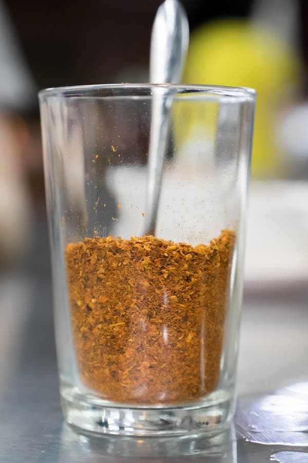 Cayenne pepper in glass stock image. Image of organic 65660193