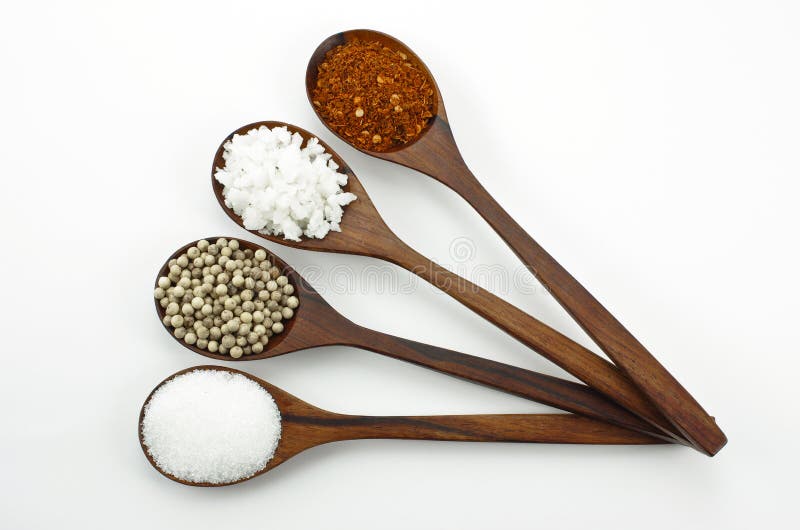 Cayenne Pepper, Salt and Sugar Stock Image Image of powder, herbs