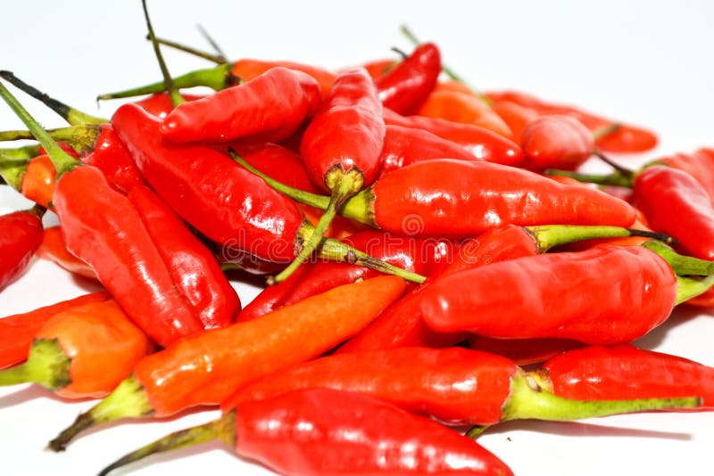 Cayenne Pepper with a Spicy Taste that Has a Variety of Nutrients Stock