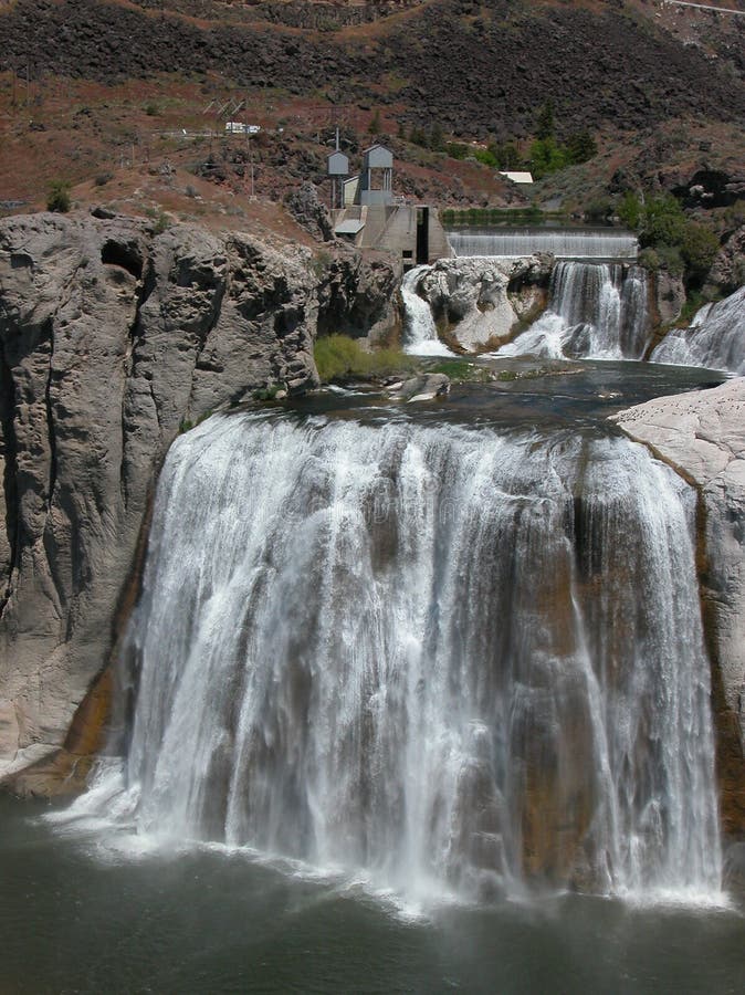 At 212 feet in height, Idaho's Shoshone Falls is taller than Niagara. It is located on the Snake River near the town of Twin Falls. At 212 feet in height, Idaho's Shoshone Falls is taller than Niagara. It is located on the Snake River near the town of Twin Falls.