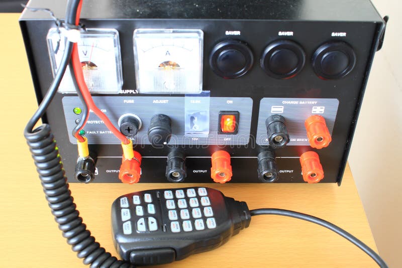 CB radio station stock photo. Image of equipment, technology 33230202
