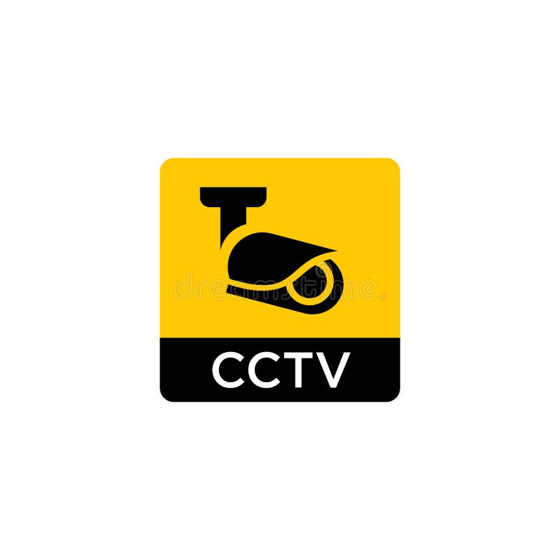 CCTV Camera Logo Design Template Stock Vector Illustration of