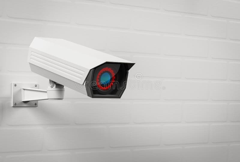 CCTV Security Camera. Large Collection Of Black And White Surveillance Devices Stock Vector
