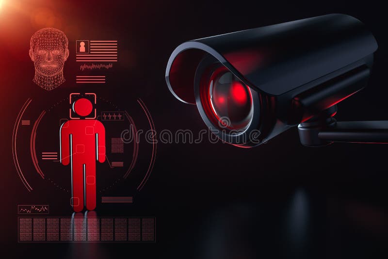 Cctv проверяет информацию о гражданине в концепции системы безопасности наблюдения Старший брат наблюдает вас концепция 3d бесплатная иллюстрация Cctv проверяет информацию о гражданине в концепции системы безопасности наблюдения Старший брат наблюдает вас концепция 3d бесплатная иллюстрация