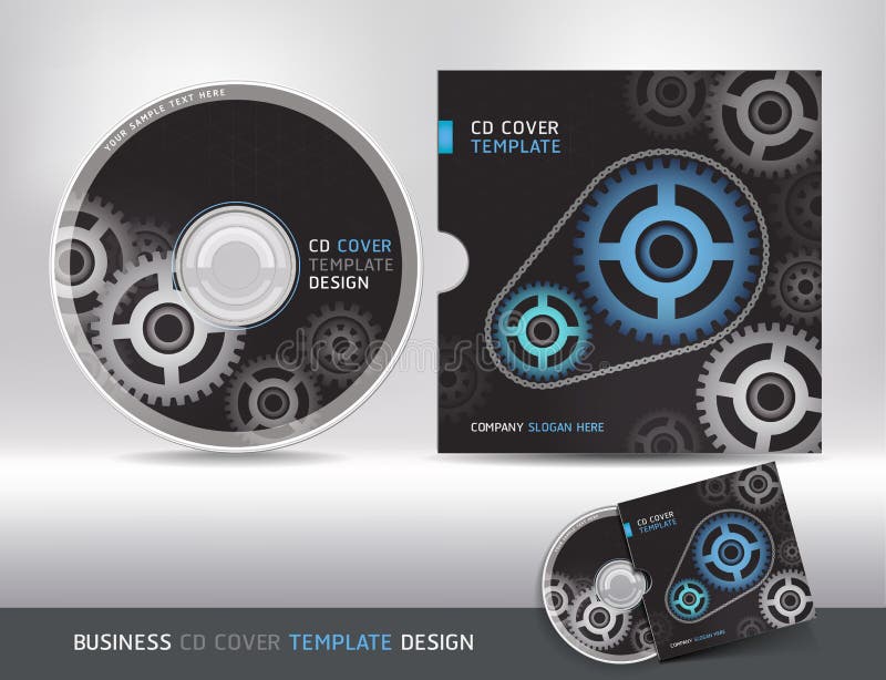 Cd cover design template. Abstract background. royalty free illustration Cd cover design template. Abstract background. royalty free illustration