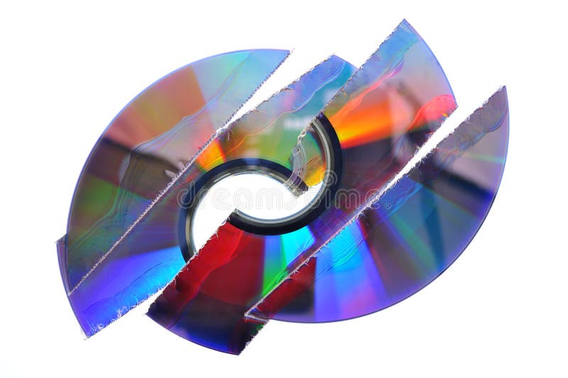 CD destrozado fotografía de archivo libre de regalías CD destrozado fotografía de archivo libre de regalías