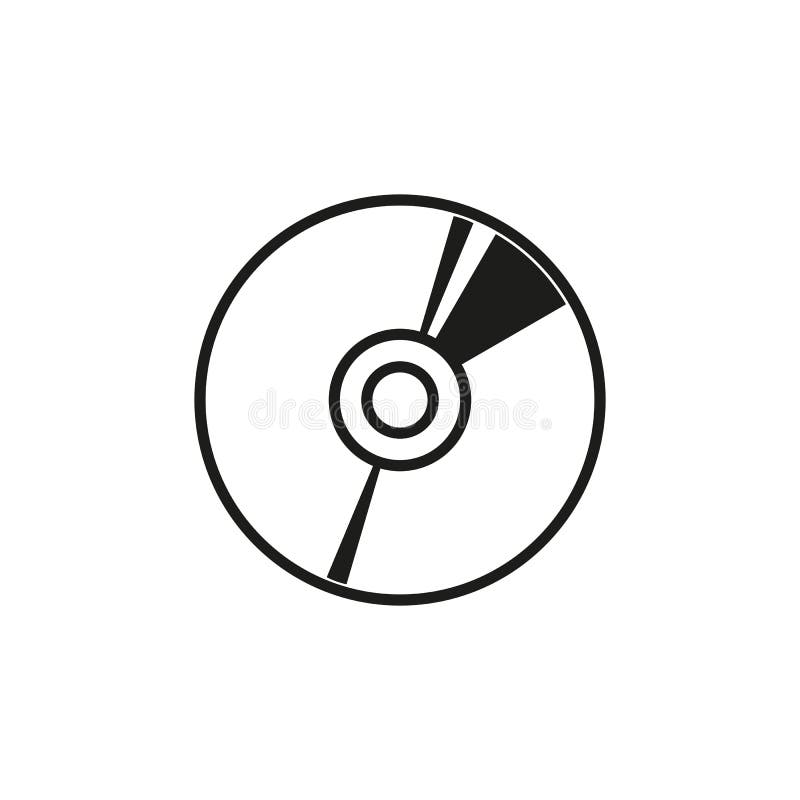 CD DISK, DVD Dibujo Lineal Simple Sobre Fondo Blanco, Grabación Con Música,  Trazo Editable Una Forma De Reproducir Música Stock de ilustración -  Ilustración de elemento, audio: 164922955