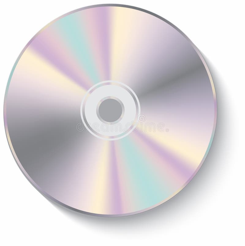 White blank CD stock vector. Illustration of data, save - 12758198