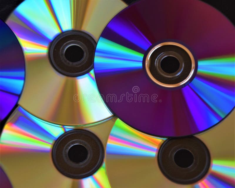 Cd Dvd Or Blu Ray Discs Closeup Detail Stock Image Image Of Hack Data