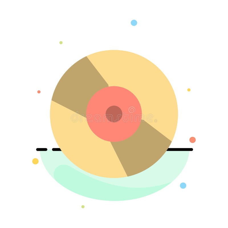 Cd Dvd Disk Device Abstract Flat Color Icon Template Stock Vector