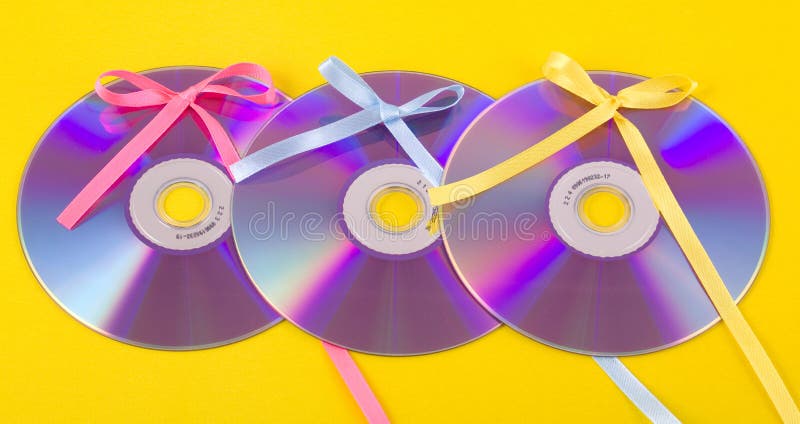 CD/DVD gift stock foto's CD/DVD gift stock foto's